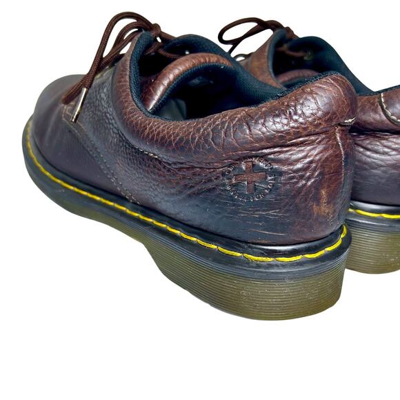 Dr Martens Oxford Boston Loafers Leather Docs Chunky Street Buster Brown 11 - Picture 5 of 11